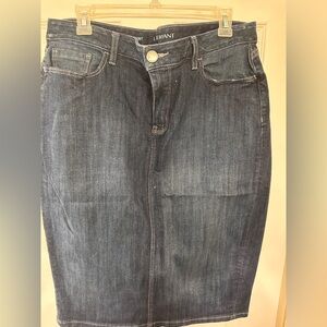 Lane Bryant Women's Straight Jean skirt - Dark Blue